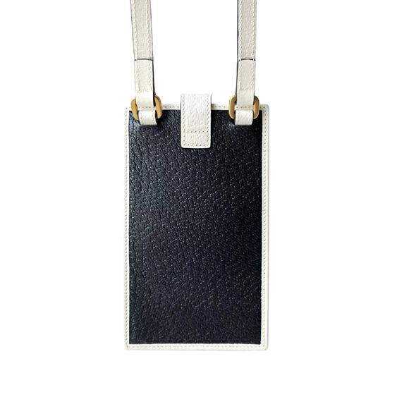 GUCCI x ADIDAS SmartPhone Case Crossbody With Strap Set 702203 Black White - Picture 9 of 16
